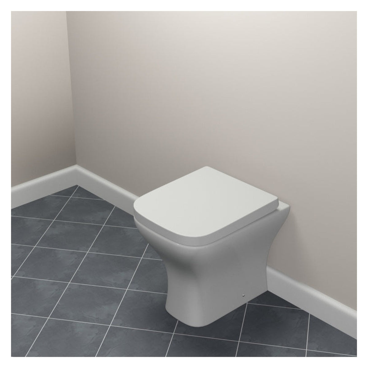 SP back to wall toilet pan, view 2