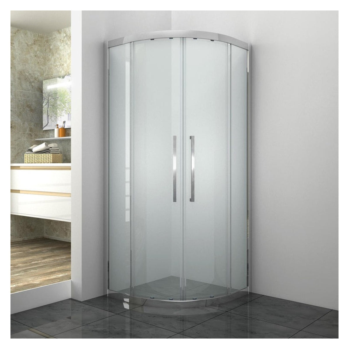 SP Kinder 800 x 800 quadrant shower enclosure