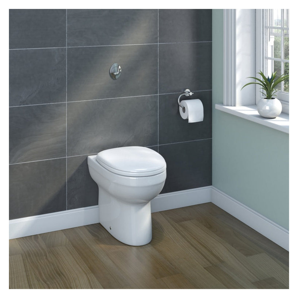 SP Pure back to wall toilet pan, view 3