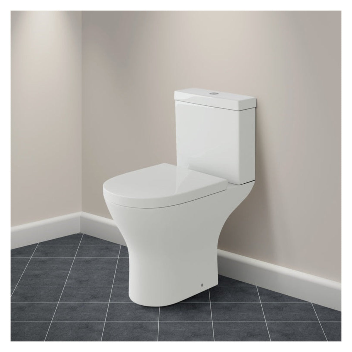 SP Space Saver toilet pan, cistern and seat