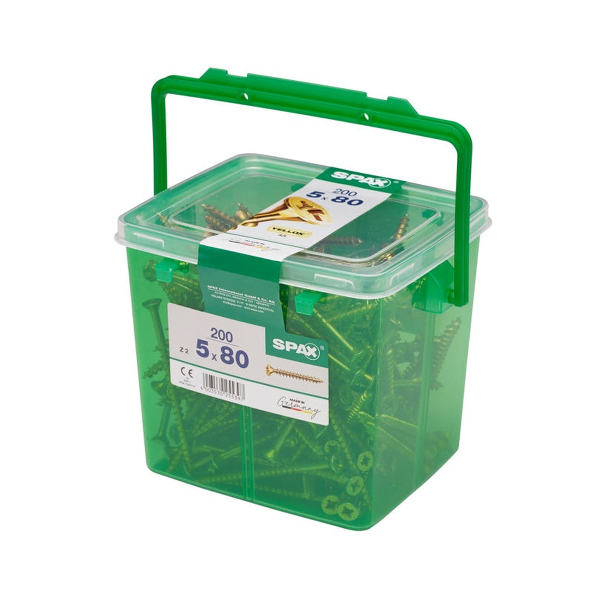Spax Yellox wood screws 5 x 80mm pack of 200