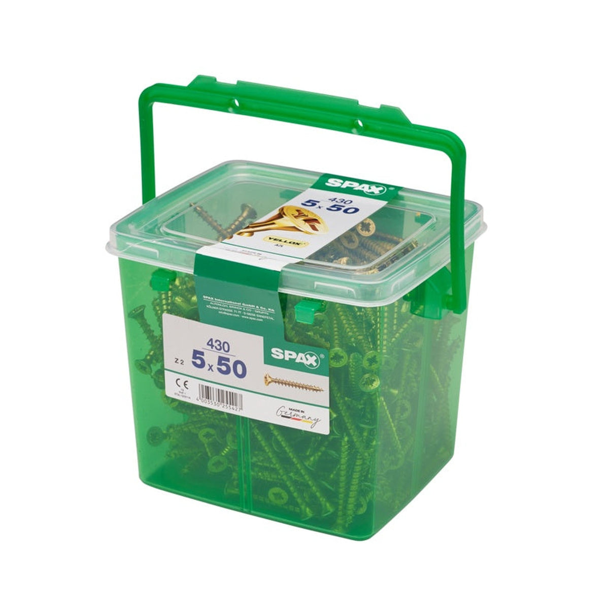 Spax Yellox woodscrews 5 x 50mm, 430 piece pack