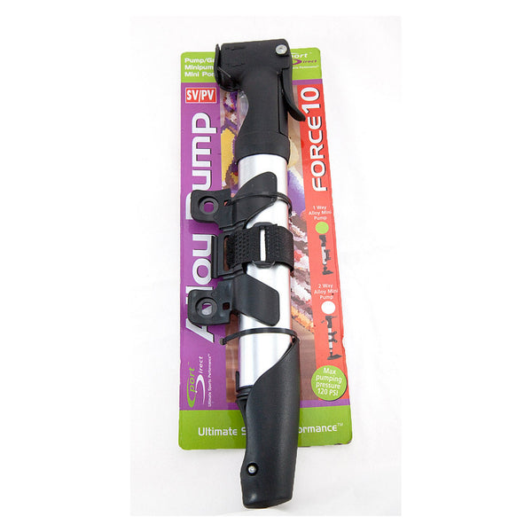 Sport Direct alloy mini bike pump with gauge