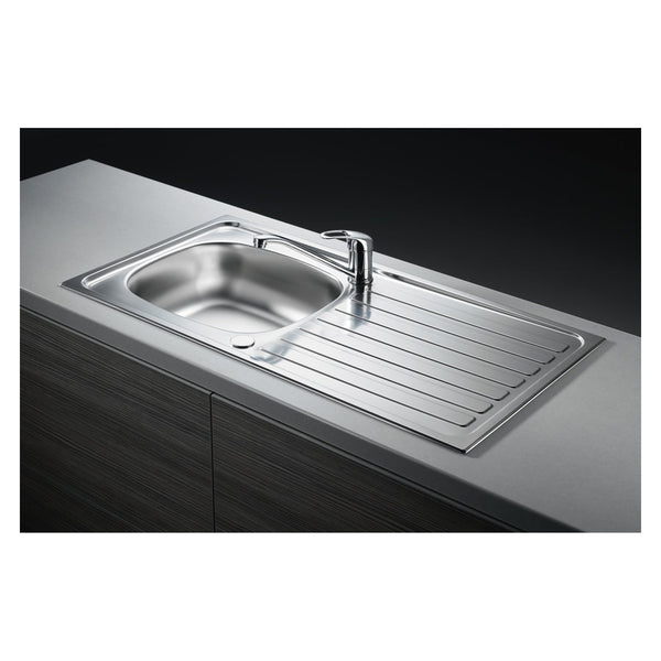 Stainless Steel Reversible Inset Sink, Waste Kit, Plug And Chain - 940mm