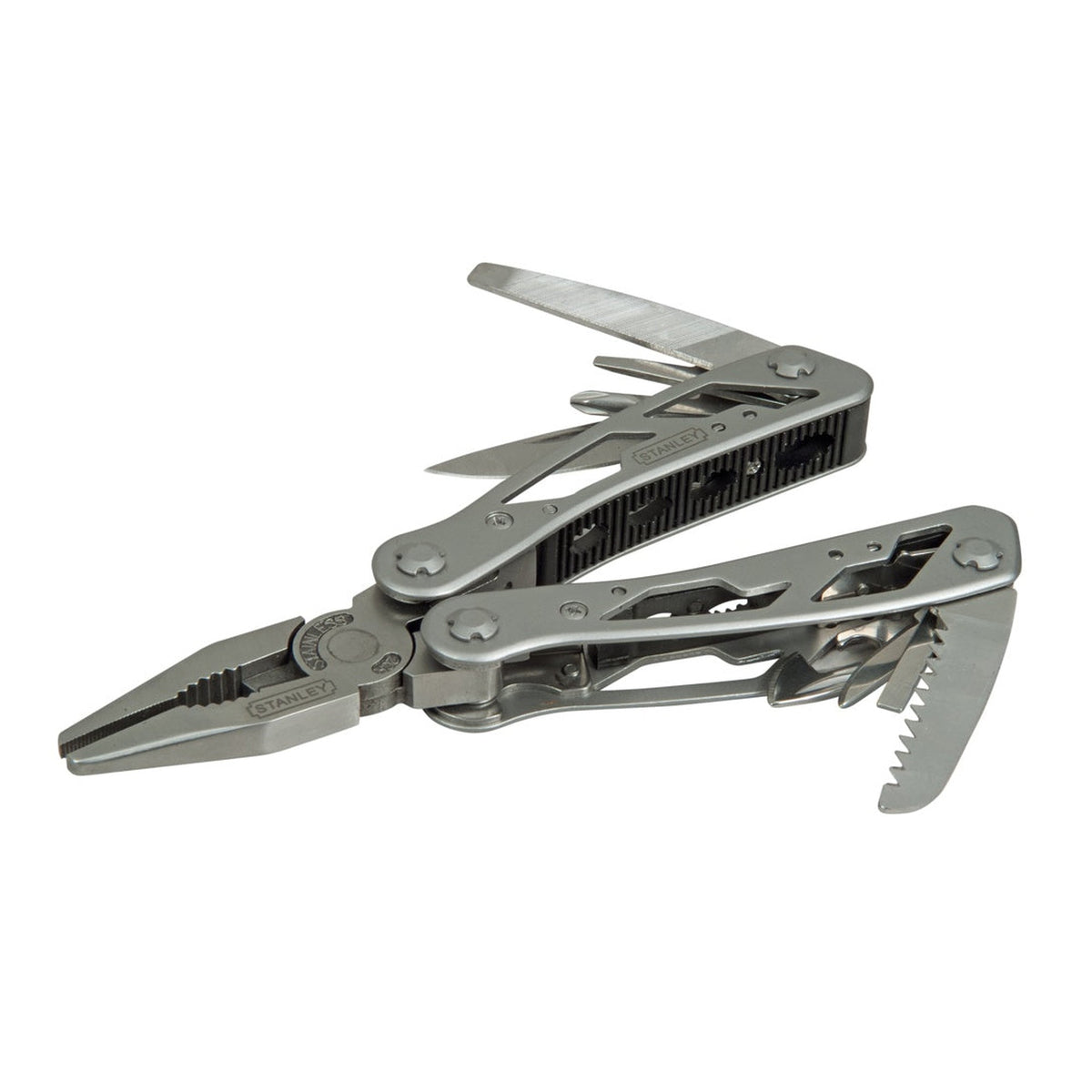 Stanley 12-in-1 stainless steel multi tool with pouch, view 2