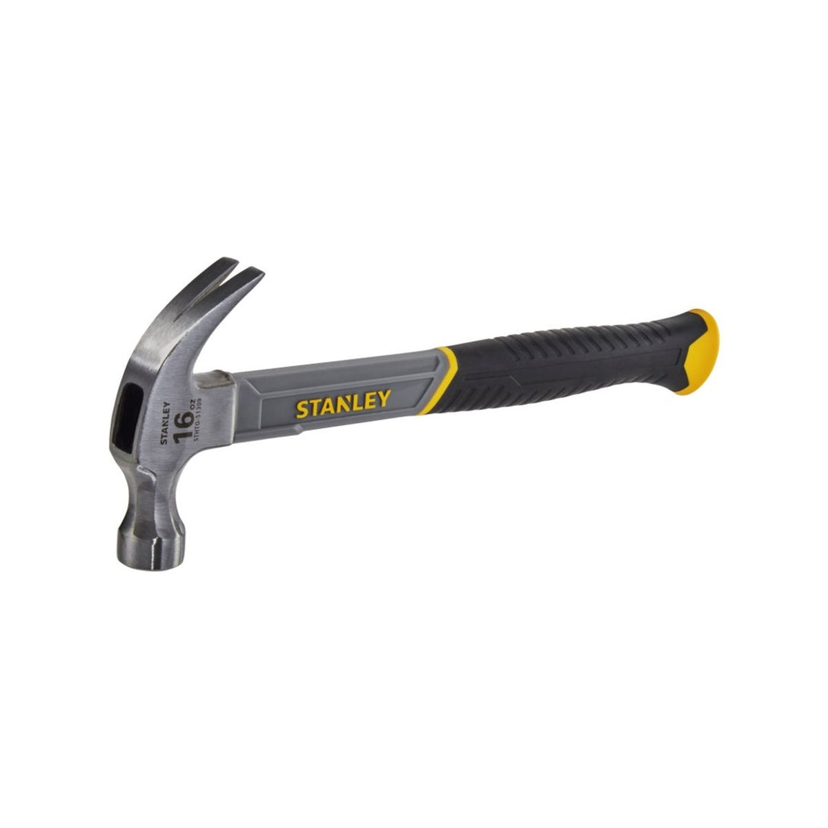 Stanley fibreglass claw hammer 16oz 450g, view 2
