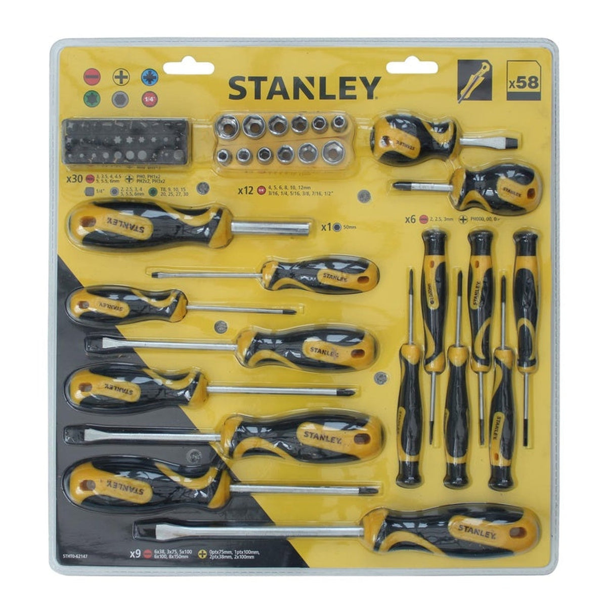 Stanley 58 piece screwdriver set, view 2
