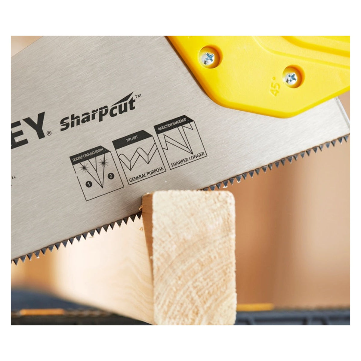 Stanley Sharpcut 15in hand saw, view 2