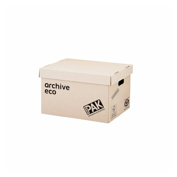 Pack of 3 Storepak archive eco cardboard storage boxes with lids
