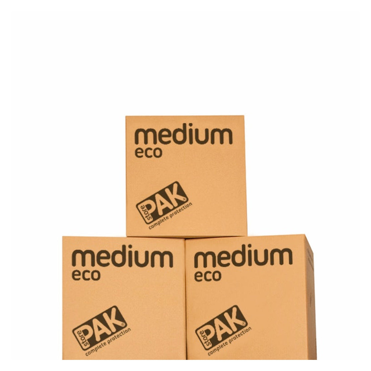 Pack of three Storepak medium eco cardboard storage boxes, view 3