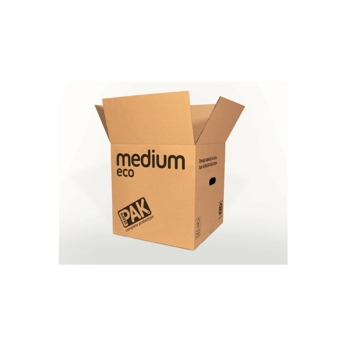 Pack of three Storepak medium eco cardboard storage boxes, view 4