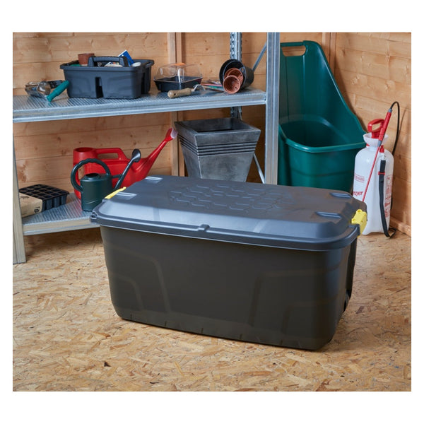 Strata 145L heavy duty wheeled storage box