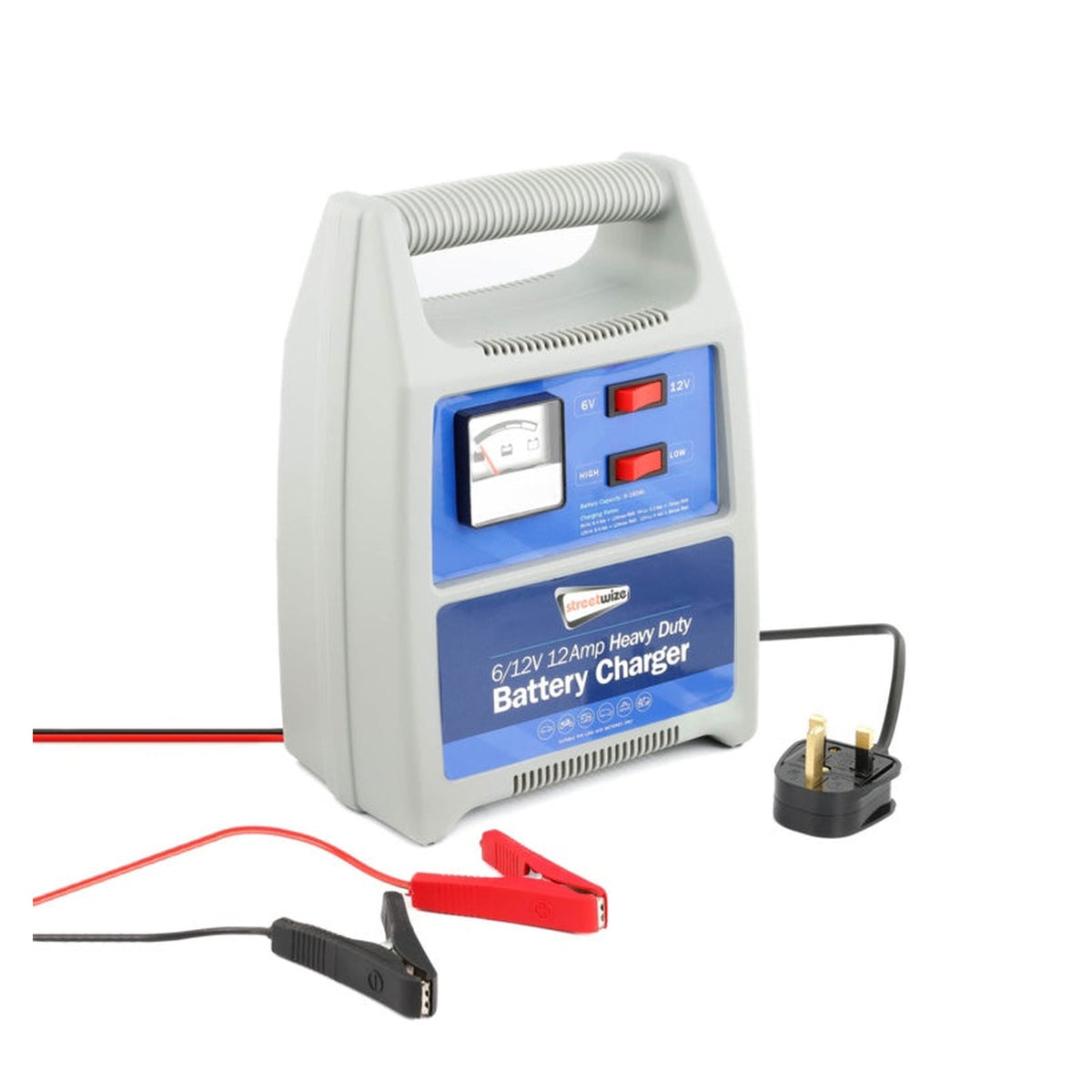 Streetwize 6/12V 12 amp battery charger, view 2