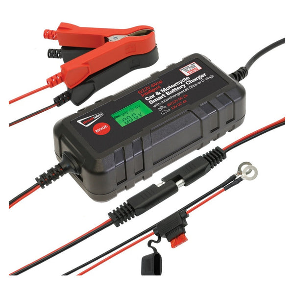 Streetwize 6V/12V 4A smart battery charger