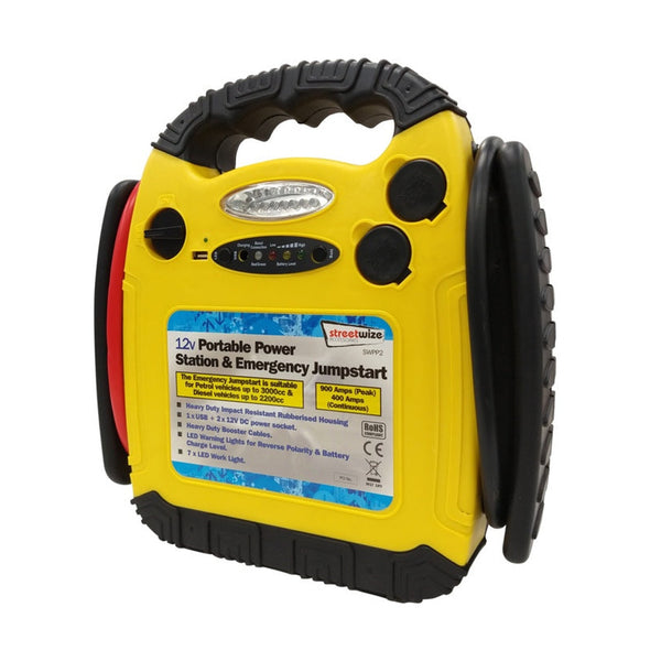 Streetwize 900 amp portable power pack and jump starter