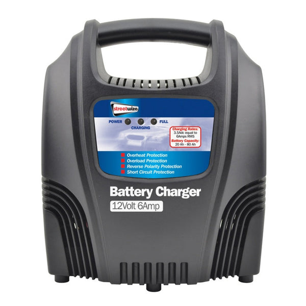Streetwize compact 6A 12V battery charger