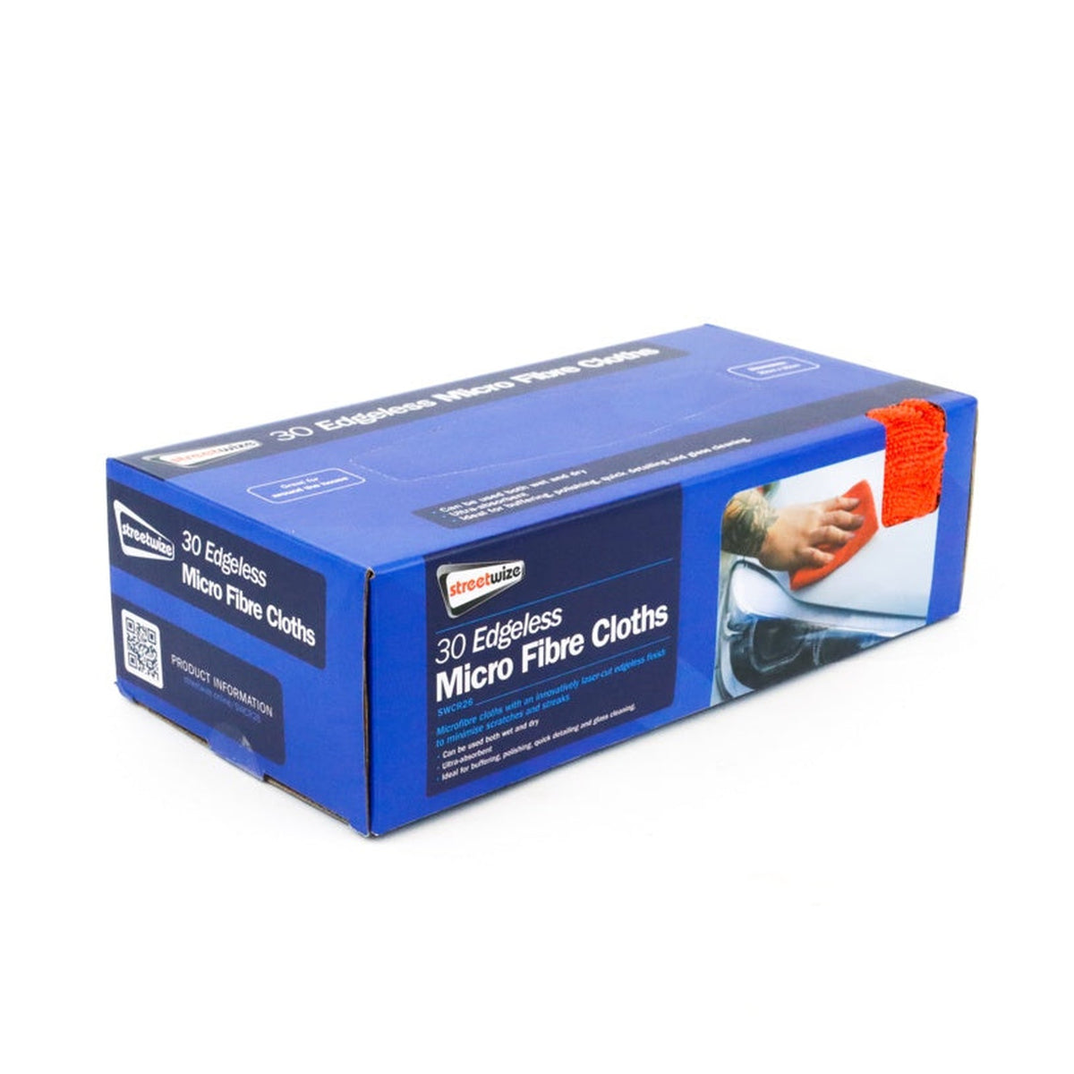 Streetwize box of 30 microfibre cloths, view 2