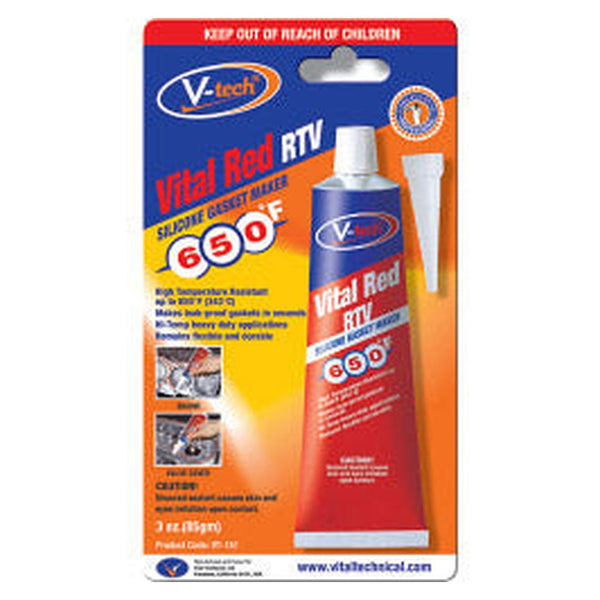 Streetwize V-Tech Vital Red RTV gasket maker 85g