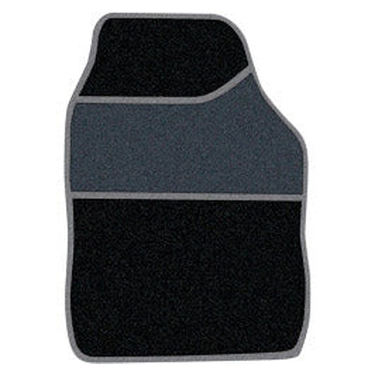Streetwize 4 piece black and grey velour car mat set