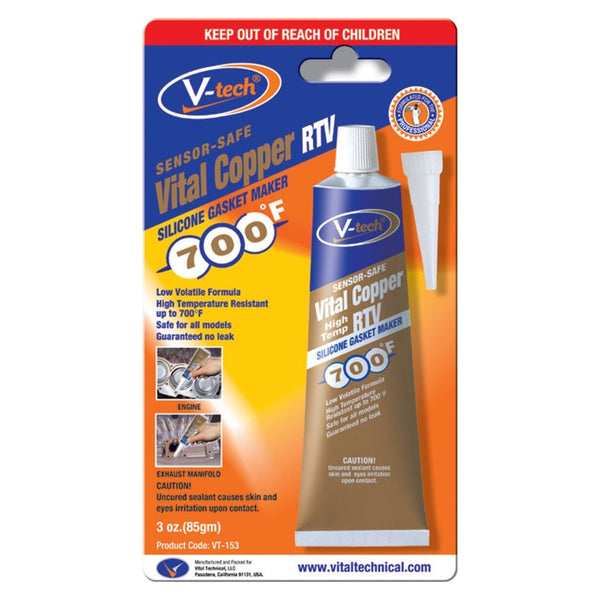 Streetwize Vital copper RTV gasket maker 85g