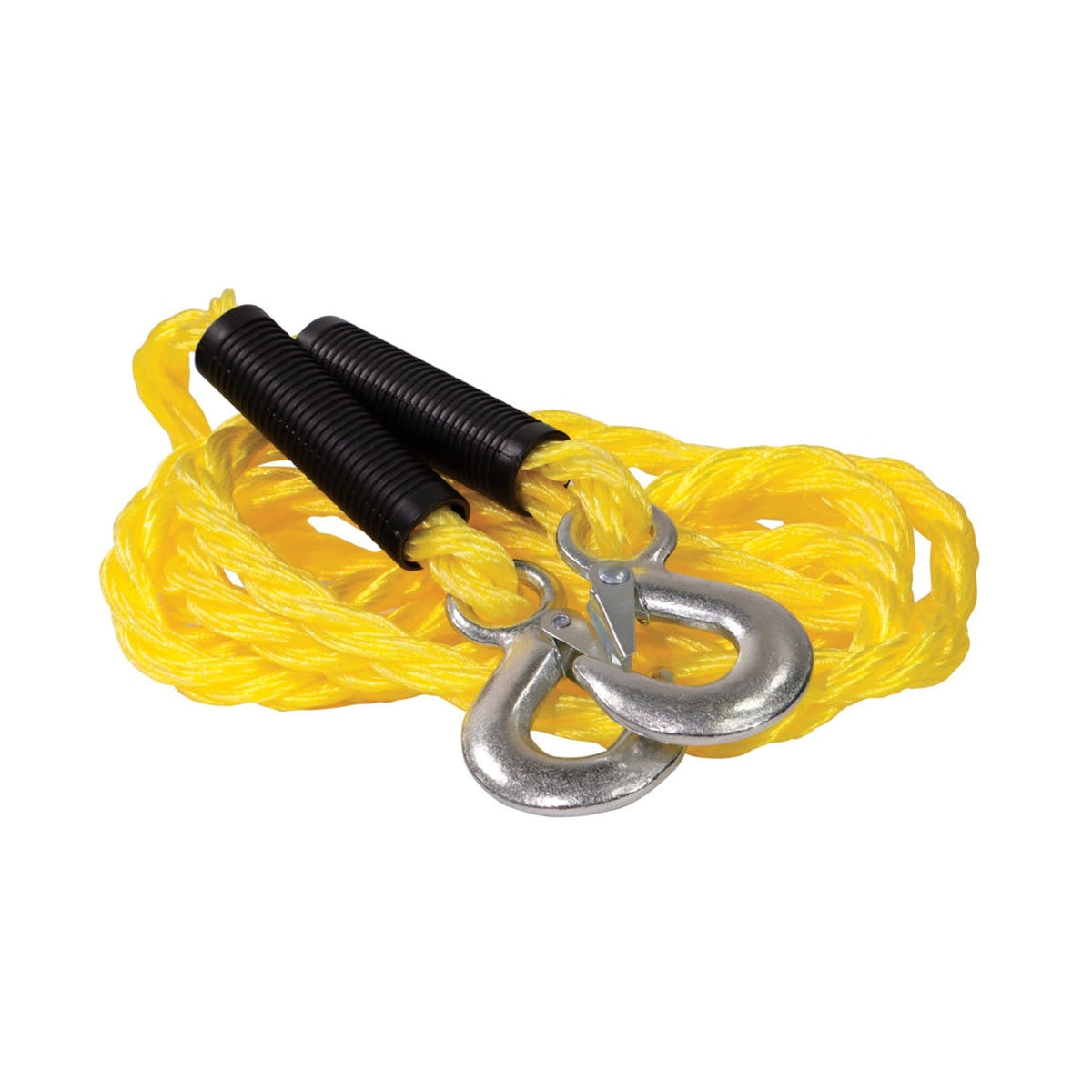 Streetwize yellow 1.5 tonne 3.5m tow rope with hooks