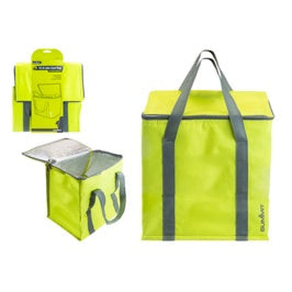 Summit 12.5L lime and grey cool bag