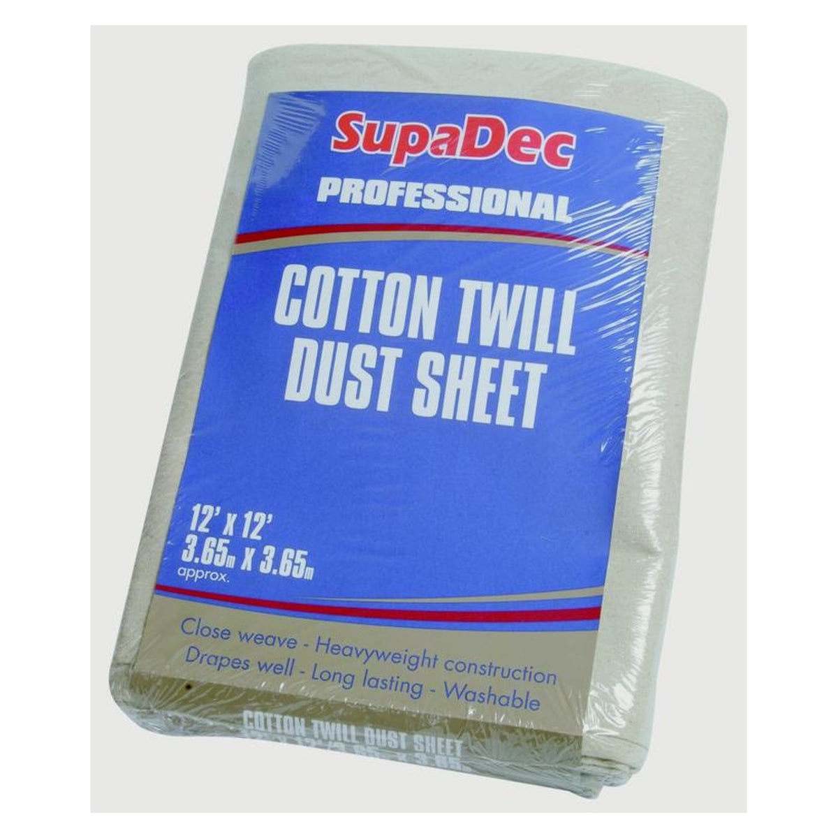 SupaDec cotton twill dust sheet 12 x 12ft