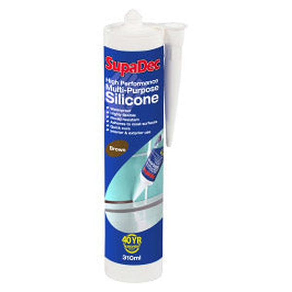 SupaDec Multi Purpose Silicone 300ml in Brown