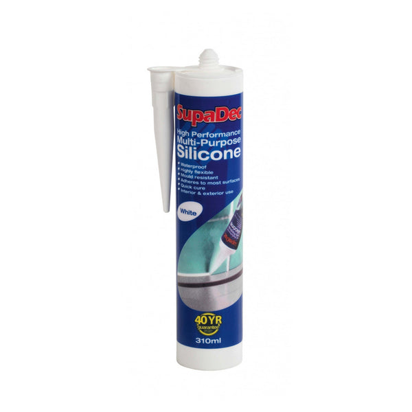 SupaDec Multi Purpose Silicone 300ml in White