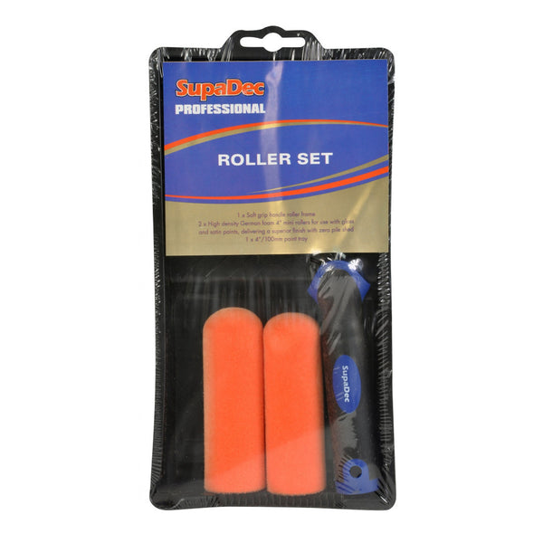 SupaDec 4 piece mini roller set with tray