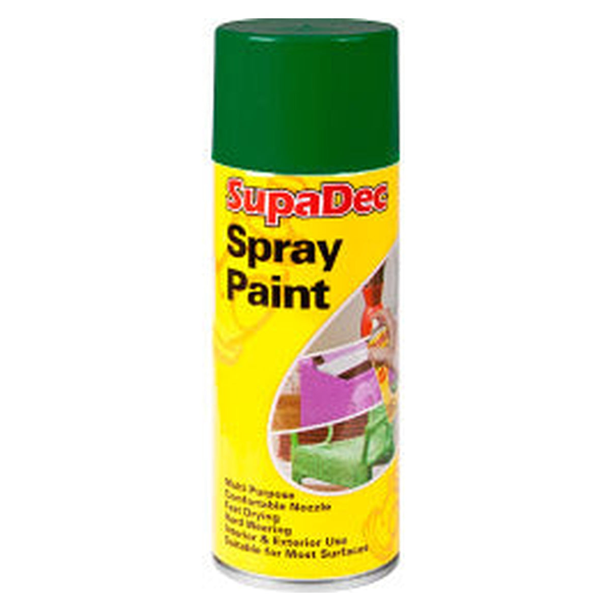SupaDec spray paint 400ml in green