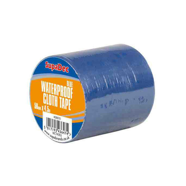 SupaDec waterproof cloth tape in Blue, 48mm x 4.5m
