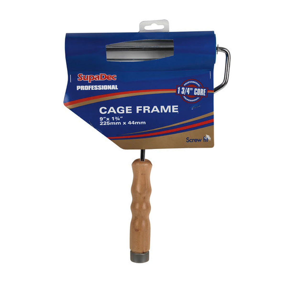 SupaDec 9 inch wooden handle cage frame