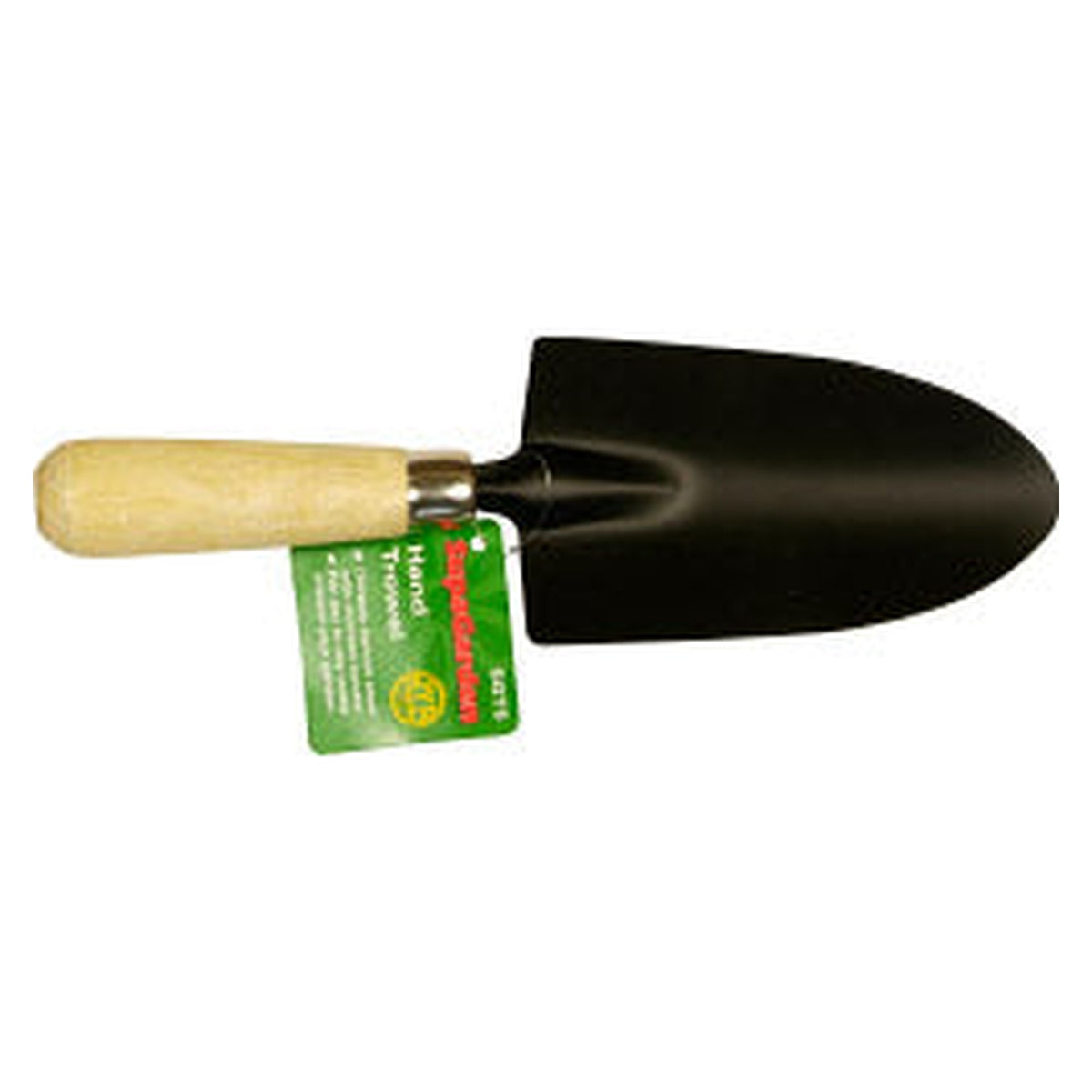SupaGarden dark green hand trowel with wooden handle