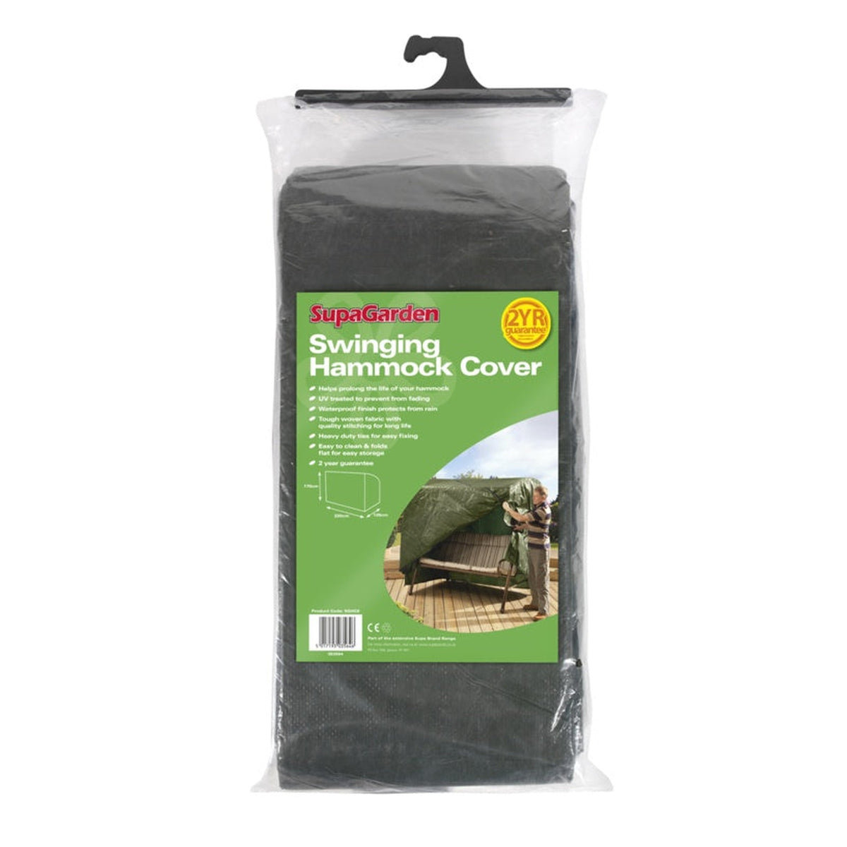 SupaGarden swinging hammock cover 170 x 220 x 125cm