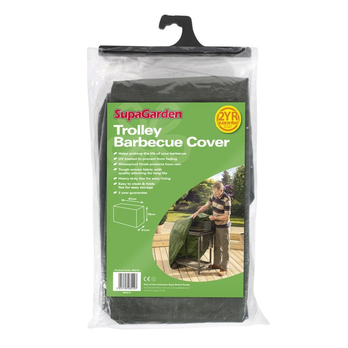 SupaGarden trolley barbecue cover 97 x 79 x 51cm