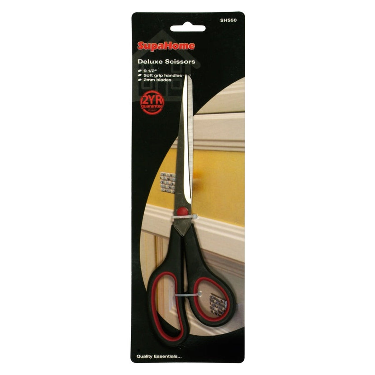 SupaHome deluxe 9 1/2 inch soft grip scissors