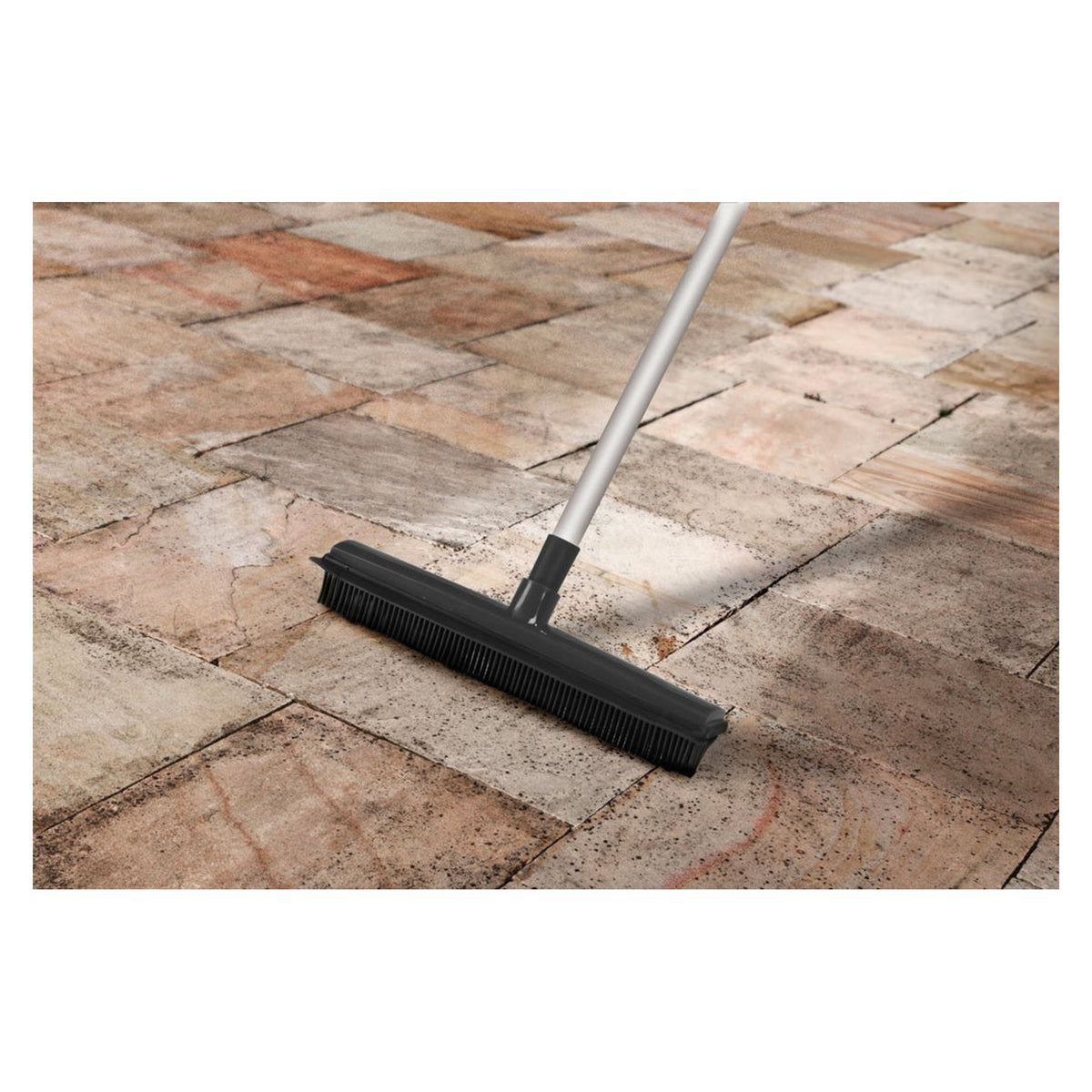 SupaHome rubber bristled broom with 29cm head