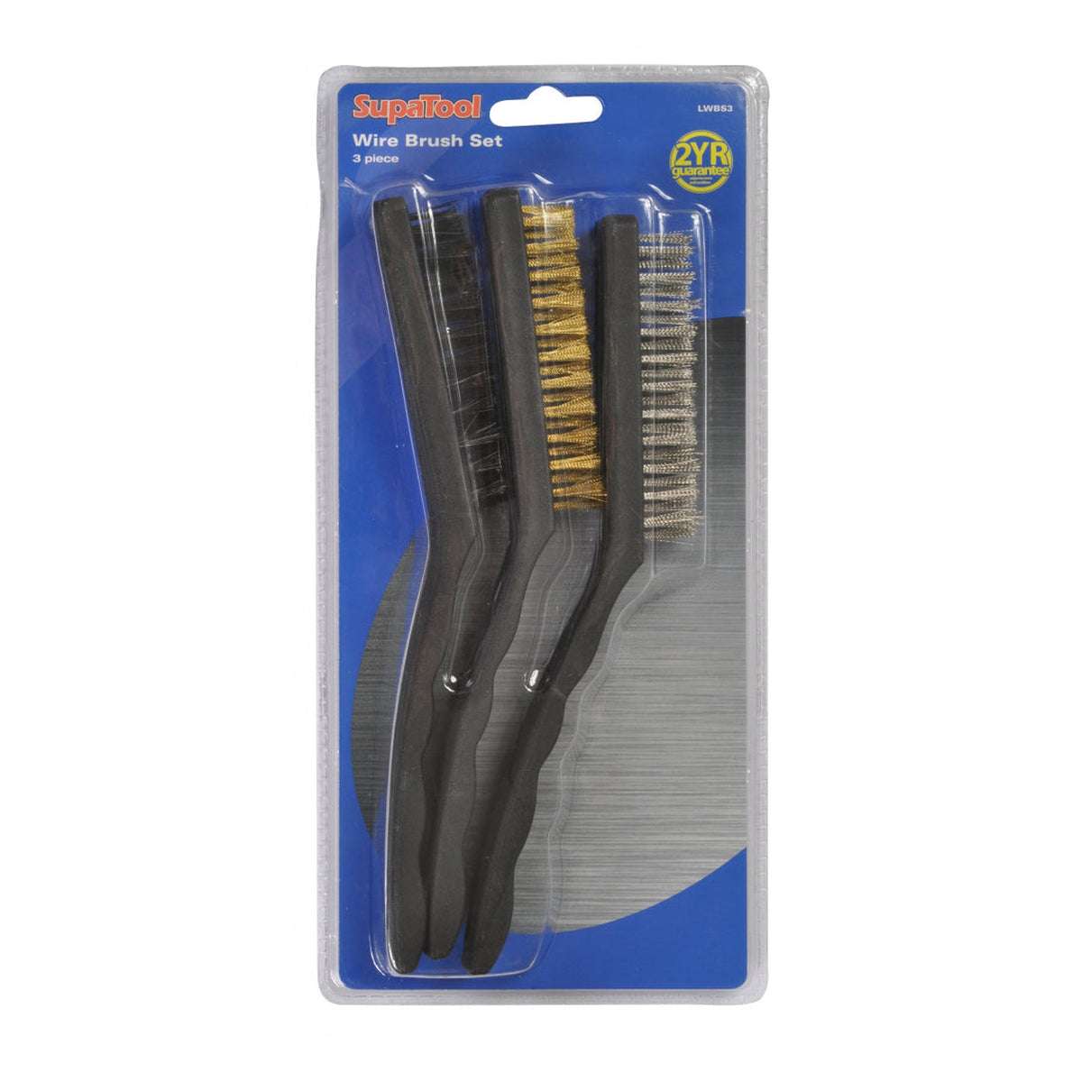 SupaTool 3 piece wire brush set