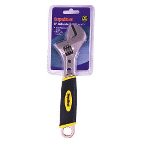 SupaTool 8 inch adjustable wrench with power grip