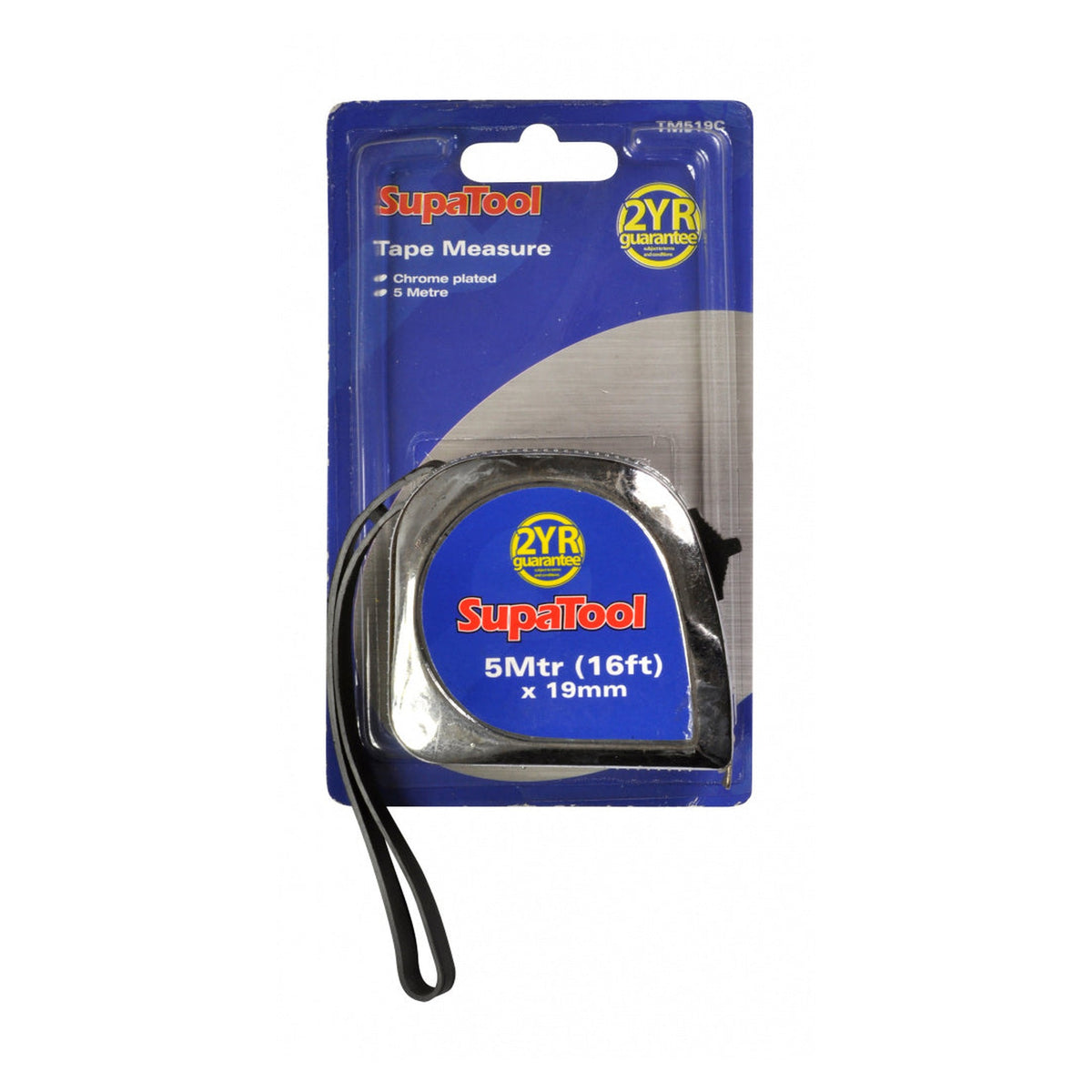 SupaTool 5m chrome plated tape measure