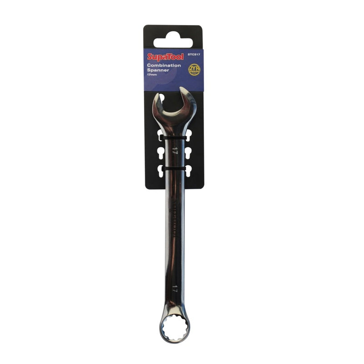 SupaTool 17mm chrome vanadium combination spanner