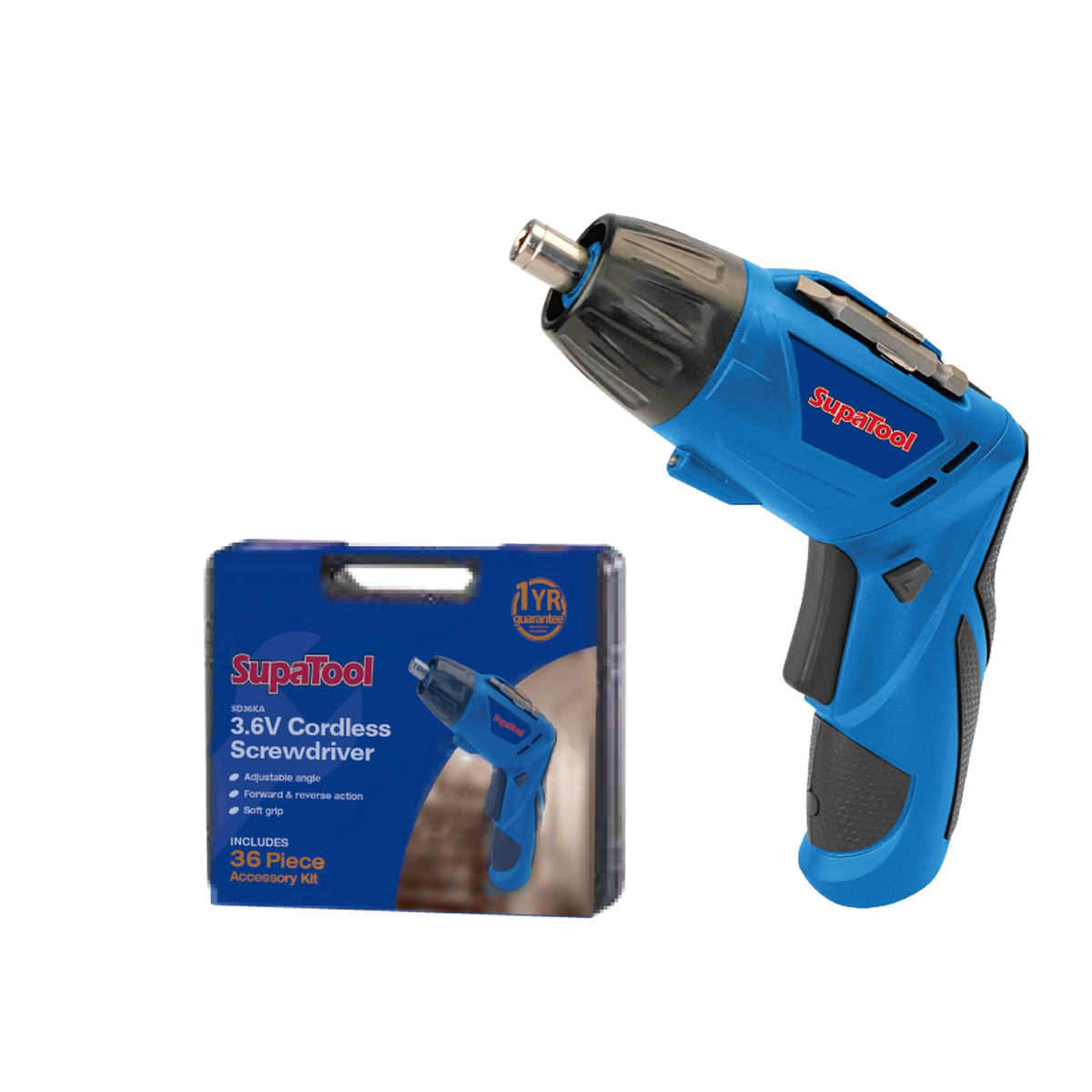 SupaTool 3.6V cordless screwdriver