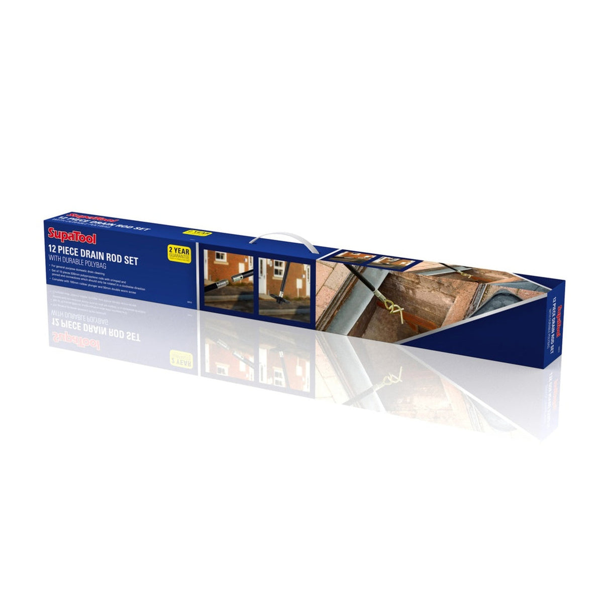 SupaTool 12 piece drain rod set, view 2