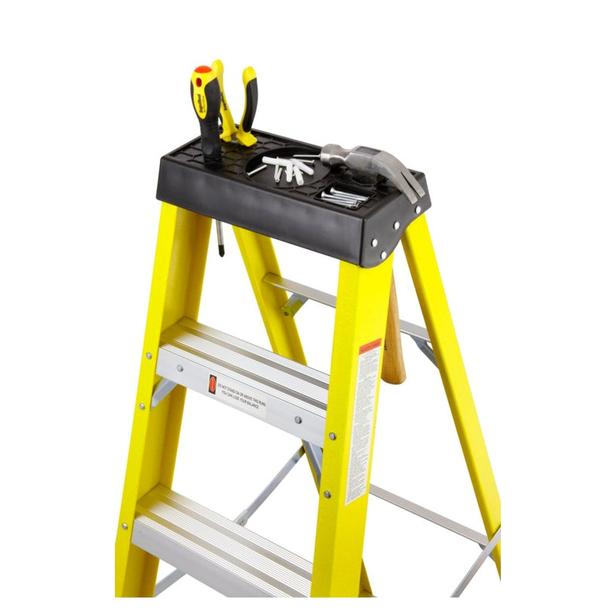 SupaTool 6 tread fibreglass stepladder, view 4