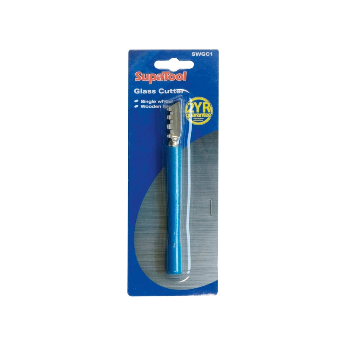 SupaTool single wheel glass cutter with wooden handle, view 2