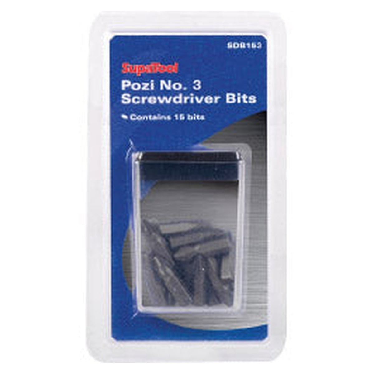 SupaTool Pozi No.3 screwdriver bits in dispenser
