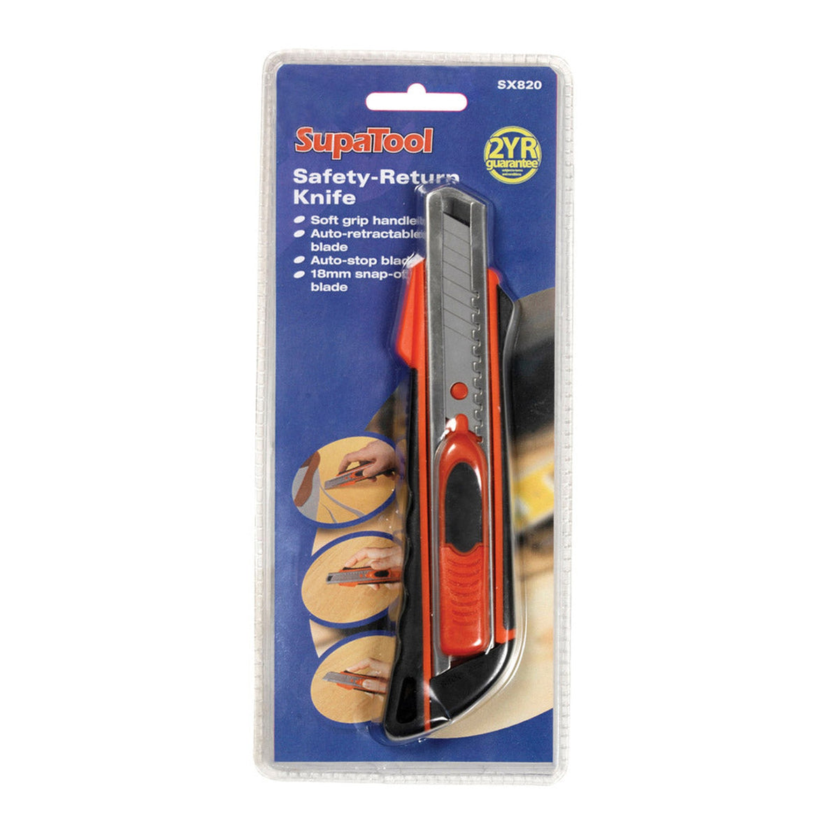 SupaTool 18mm safety-return knife