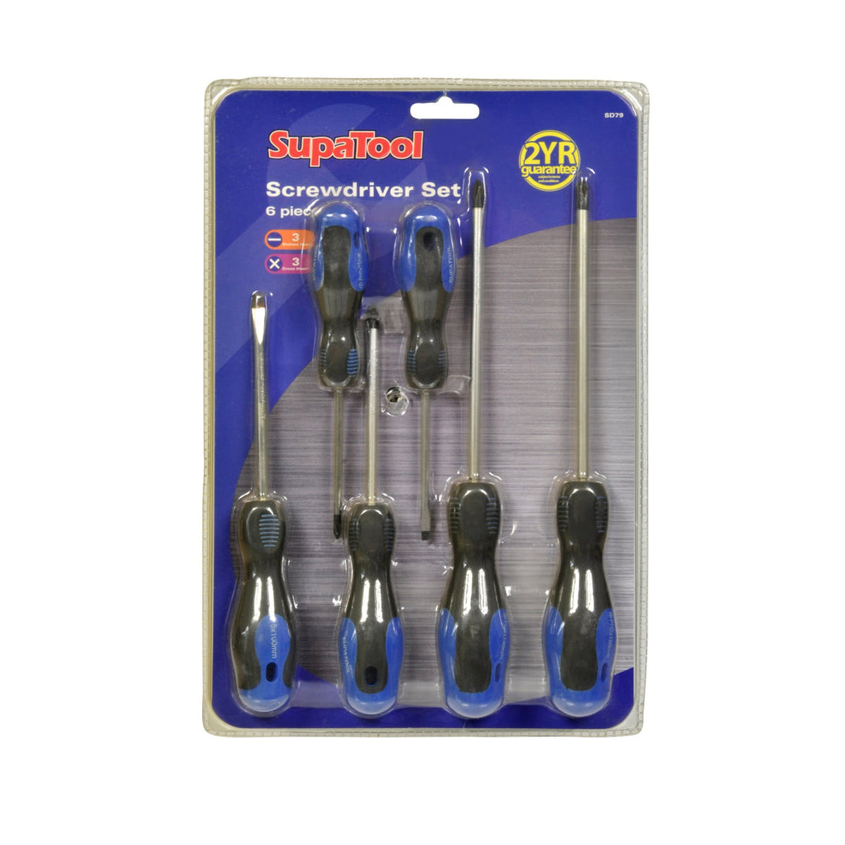 SupaTool 6 piece screwdriver set