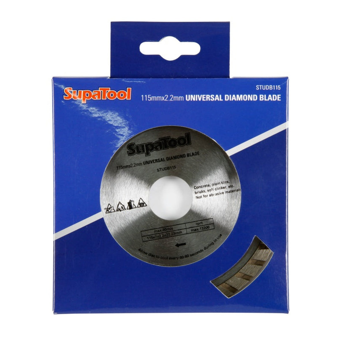 SupaTool 115mm universal diamond blade, view 2